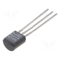 10 pcs : NTE229 - Transistor: NPN, bipolar, 30V, 50mA, 0.425W, TO92