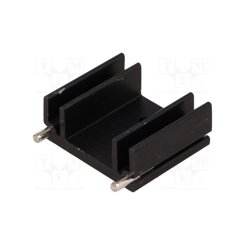 10 pcs : HS-130-25 - Heatsink: extruded, TO220, black, L: 25mm, W: 29mm, H: 12mm, 15K/W