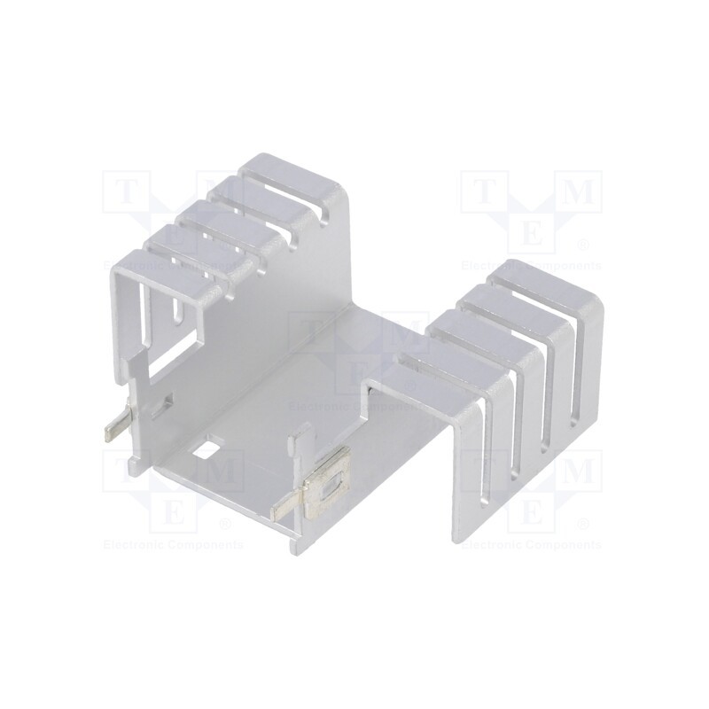 10 pcs : ATS-PCBT1081 - Heatsink: extruded, U, TO220, black, L: 42.1mm, W: 51mm, H: 18.5mm
