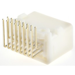 20 pcs - TE Connectivity MULTILOCK 025 Series Right Angle Through Hole Mount PCB Socket, 16-Contact, 2-Row, 2.2mm Pitch, Solder