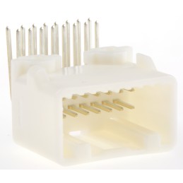 20 pcs - TE Connectivity MULTILOCK 025 Series Right Angle Through Hole Mount PCB Socket, 16-Contact, 2-Row, 2.2mm Pitch, Solder