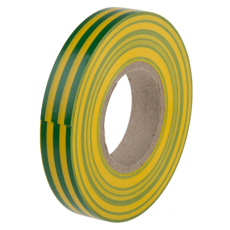 10 pcs - RS PRO Green, Yellow PVC Electrical Tape, 12mm x 20m