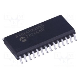 10 pcs : AVR64DA28-I/SO - IC: AVR microcontroller, SO28, 1.8÷5.5VDC, Cmp: 3, AVR64, AVR-DA