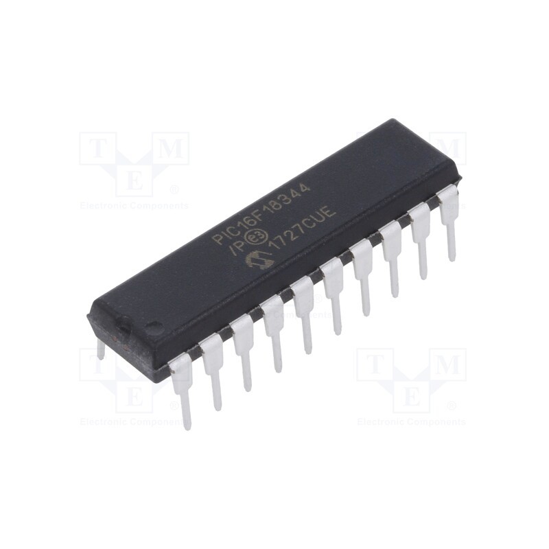 10 pcs : PIC16F18344-E/P - IC: PIC microcontroller, 7kB, 32MHz, 2.3÷5.5VDC, THT, DIP20, PIC16
