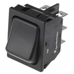 1 pcs - TE Connectivity DPDT, On-Off-On Rocker Switch Panel Mount