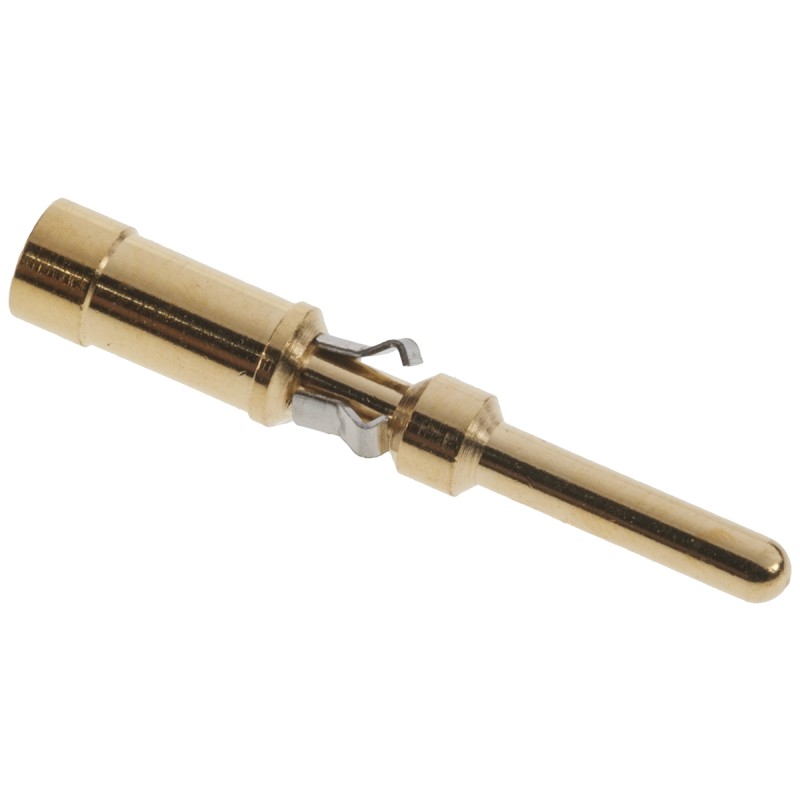 1 pcs - Han Push Pull Male 12A Crimp Contact Minimum Wire Size 1.5mm² Maximum Wire Size 1.5mm² for use with Push Pull Power