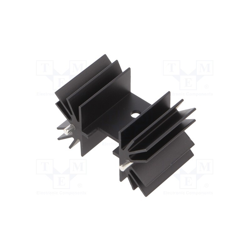 10 pcs : FA-T220-25E - Heatsink: extruded, TO218,TO220,TO247, black, L: 25mm, W: 41.6mm
