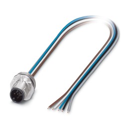 1 pcs - Phoenix Contact Straight Male 5 way M12 to Sensor Actuator Cable, 500mm