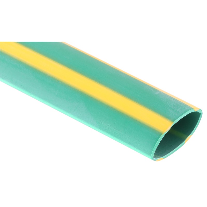 1 Bag of 1 - RS PRO Halogen Free Heat Shrink Tubing, Green 12.7mm Sleeve Dia. x 1.2m Length 2:1 Ratio