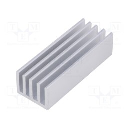 10 pcs : SK 633 50 AL - Heatsink: extruded, grilled, natural, L: 50mm, W: 19mm, H: 14mm, raw