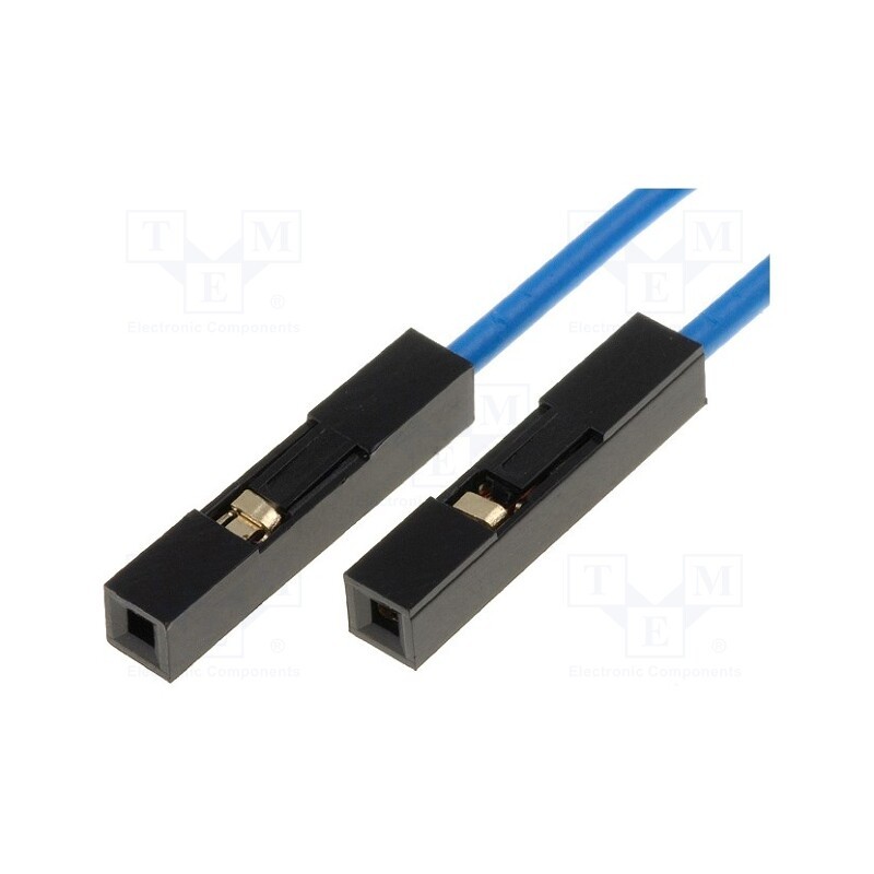 10 set : CAB/AB - Connection cable, PIN: 1, blue, 10pcs, 250mm