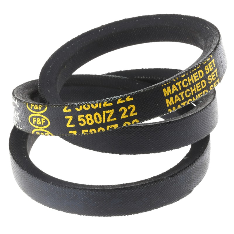 10 pcs - RS PRO Drive Belt, belt section Z, 560mm Length