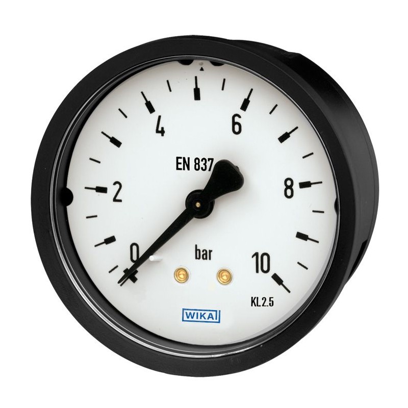 1 pcs - WIKA G 1/8 Analogue Pressure Gauge 16bar Back Entry, 9083731, 0bar min., 111.12