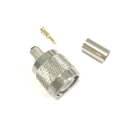 1 pcs - RS PRO, Plug Cable Mount TNC Connector, 50Ω, Straight Body