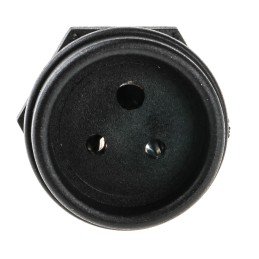 1 pcs - Bulgin Miniature Power Connector Panel Mount Socket, Solder Termination, 3A, 250 V ac