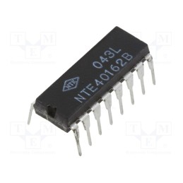 10 pcs : NTE40162B - IC: digital, 4bit,decade counter,synchronous, CMOS, THT, DIP16