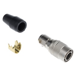 1 pcs - Hirose Circular Connector, 6 Contacts, Cable Mount, Miniature Connector, Plug, Male, HR10 Series