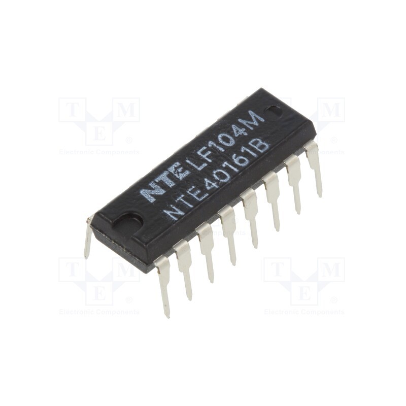 10 pcs : NTE40161B - IC: digital, 4bit,binary counter,synchronous, CMOS, THT, DIP16