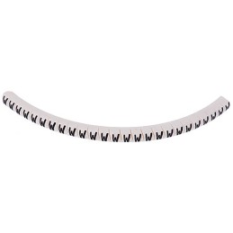 1 Bag of 250 - HellermannTyton Helagrip Slide On Cable Marker, Black on White, Pre-printed 'W', 1 - 3mm Cable