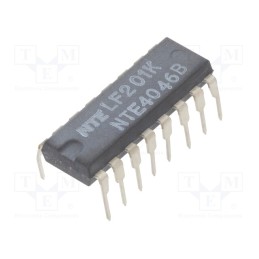 10 pcs : NTE4046B - IC: digital, phase-locked loop, CMOS, 3÷18VDC, THT, DIP16