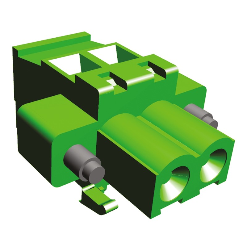 1 pcs - TE Connectivity 5.08mm Pitch 2 Way Pluggable Terminal Block, Plug, Panel Mount, Solder Termination
