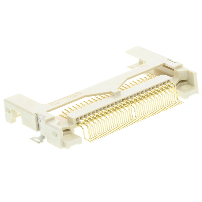 1 pcs - 3M 50 Way Right Angle Compact Flash Memory Card Connector With Solder Termination