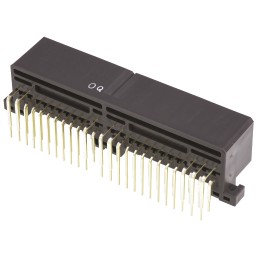 1 pcs - TE Connectivity, MULTILOCK 040/070 Female Connector Housing, 48 Way, 2 Row Right Angle