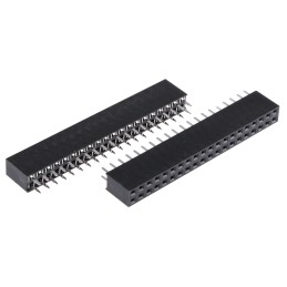 100 pcs - HARWIN Straight Through Hole Mount PCB Socket, 40-Contact, 2-Row, 2.54mm Pitch, Solder Termination