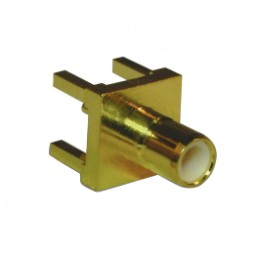 1 pcs - Amphenol RF, jack Through Hole SMB Connector, 50Ω, Solder Termination, Straight Body