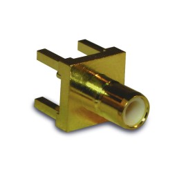 1 pcs - Amphenol RF, jack Through Hole SMB Connector, 50Ω, Solder Termination, Straight Body