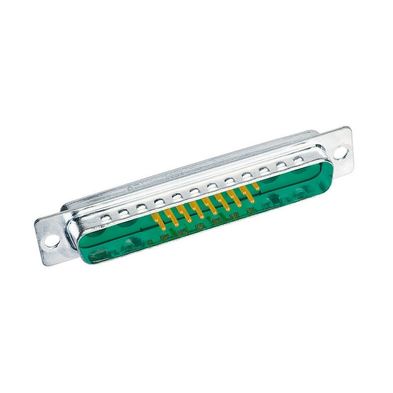 1 pcs - HARTING 7 Way Panel Mount D-sub Connector Plug