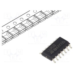 10 pcs : L6393D - IC: driver, push-pull, SO14, 290mA, 580V, Ch: 2, 800kHz, Usup: 10÷20V