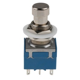 1 pcs - RS PRO Push Button Switch, Latching, PCB, 12.2mm Cutout, SPDT