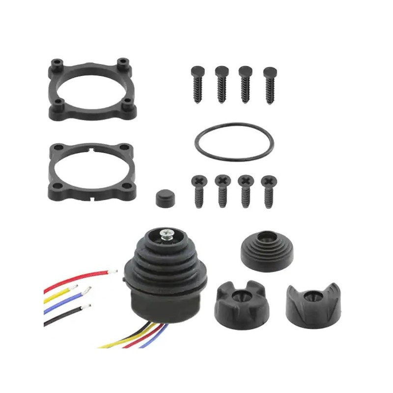 1 pcs - APEM 2-Axis Joystick Castle, Hall Effect, IP67 5 ± 0.01V dc