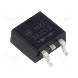 10 pcs : DF30JC10-7102 - Diode: Schottky rectifying, SMD, 100V, 30A, SC83,