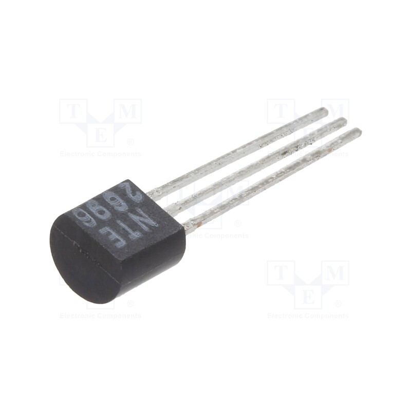 10 pcs : NTE2696 - Transistor: NPN, bipolar, 120V, 0.1A, 0.3W, TO92