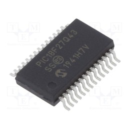 10 pcs : PIC18F27Q43-I/SS - IC: PIC microcontroller, 128kB, 64MHz, CAN FD,I2C,SPI x2,UART x5