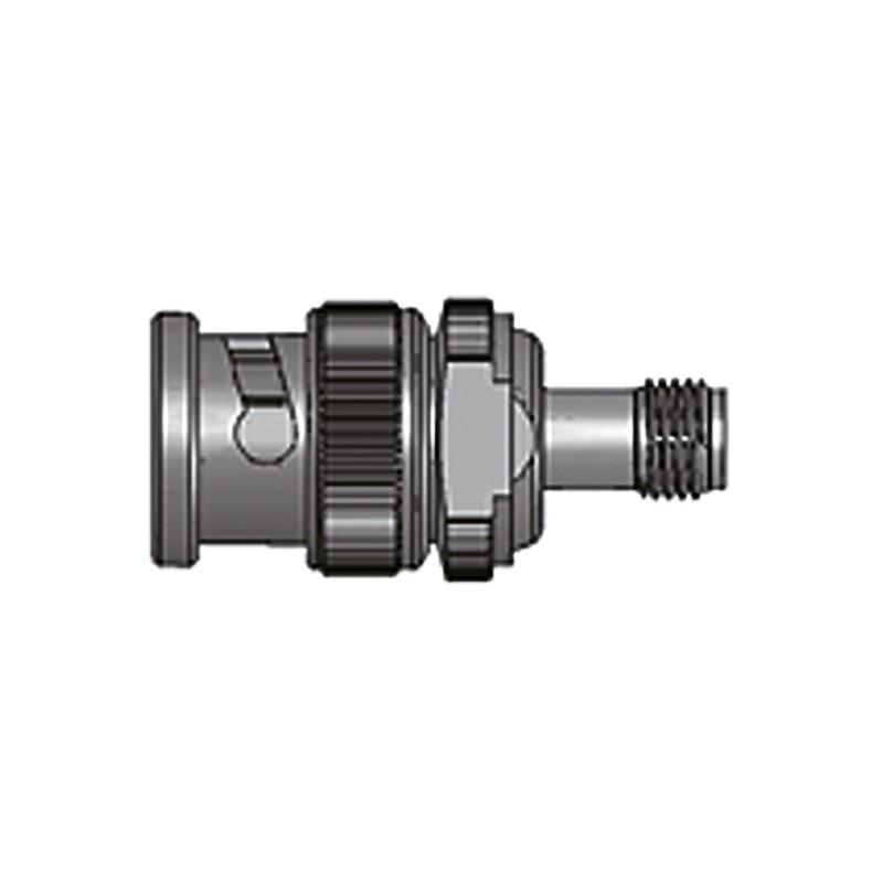 1 pcs - Yuetsu Straight Coax Adapter BNC Plug to SMA Socket 2GHz