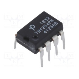 10 pcs : TNY254PN - IC: PMIC, AC/DC switcher,SMPS controller, Uin: 85÷265V, DIP8