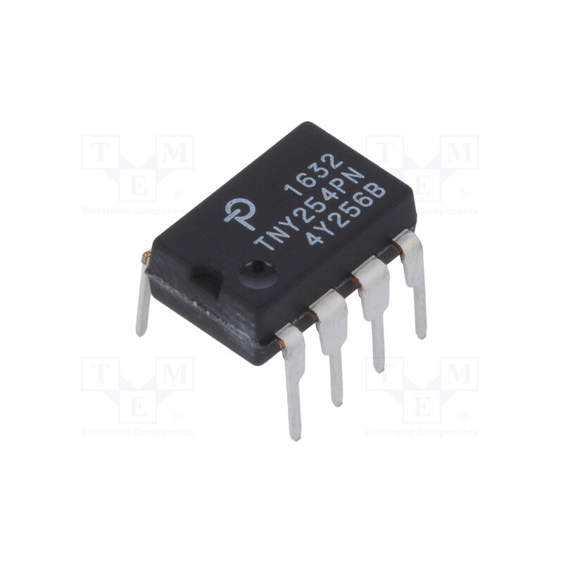10 pcs : TNY254PN - IC: PMIC, AC/DC switcher,SMPS controller, Uin: 85÷265V, DIP8