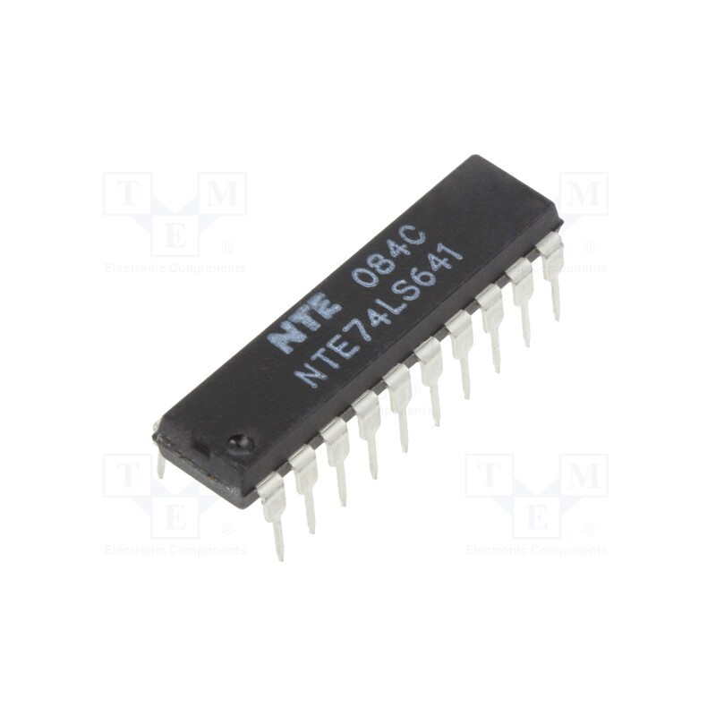 10 pcs : NTE74LS641 - IC: digital, bus transceiver, Ch: 8, TTL, THT, DIP20