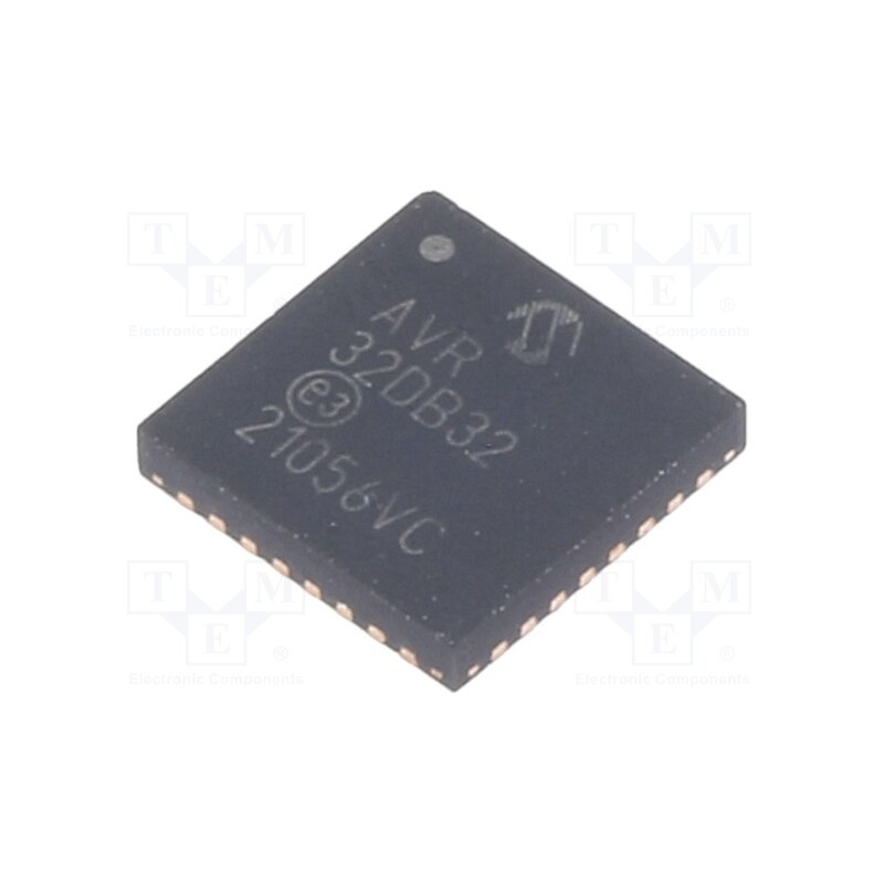 10 pcs : AVR32DB32-I/RXB - IC: AVR microcontroller, VQFN32, Ext.inter: 26, Cmp: 3, AVR32, 0.5mm