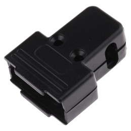 1 pcs - MH Connectors MHTRI-P Series ABS Angled, Straight D Sub Backshell, 9 Way, Strain Relief