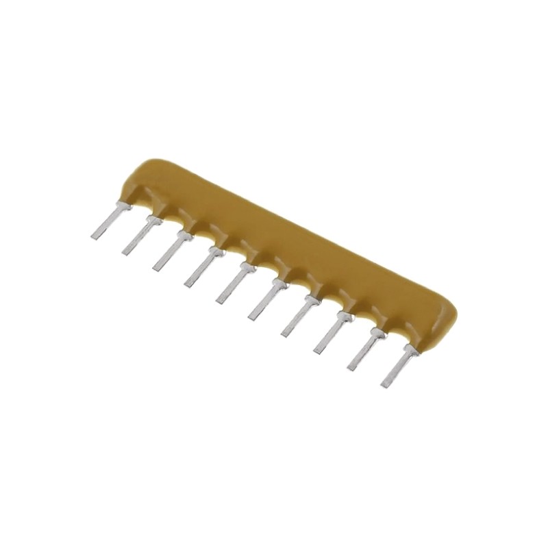 25 pcs - Bourns Bussed Resistor Network 2.2kΩ ±2% 9 Resistors, 1.25W Total, SIP package 4600X Through Hole