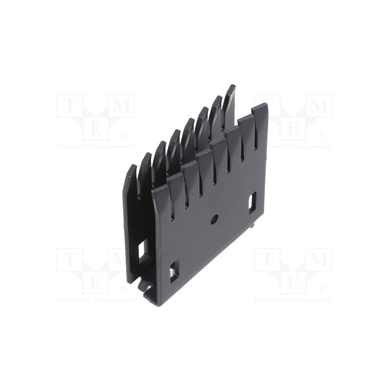 10 pcs : ATS-PCBT1082 - Heatsink: extruded, U, TO218, black, L: 44.6mm, W: 12.5mm, H: 44.6mm