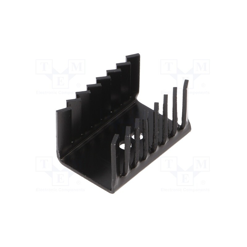 10 pcs : FI356/SE - Heatsink: moulded, U, TO220, black, L: 22mm, W: 28mm, H: 38mm, 9.9K/W