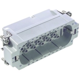 1 pcs - Epic Contact Heavy Duty Power Connector Insert, 10A, Male, H-D Series, 40 Contacts