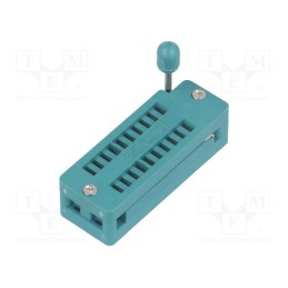 10 pcs : DS1044-200G - Socket: integrated circuits, ZIF, DIP20, 7.62mm, THT, demountable