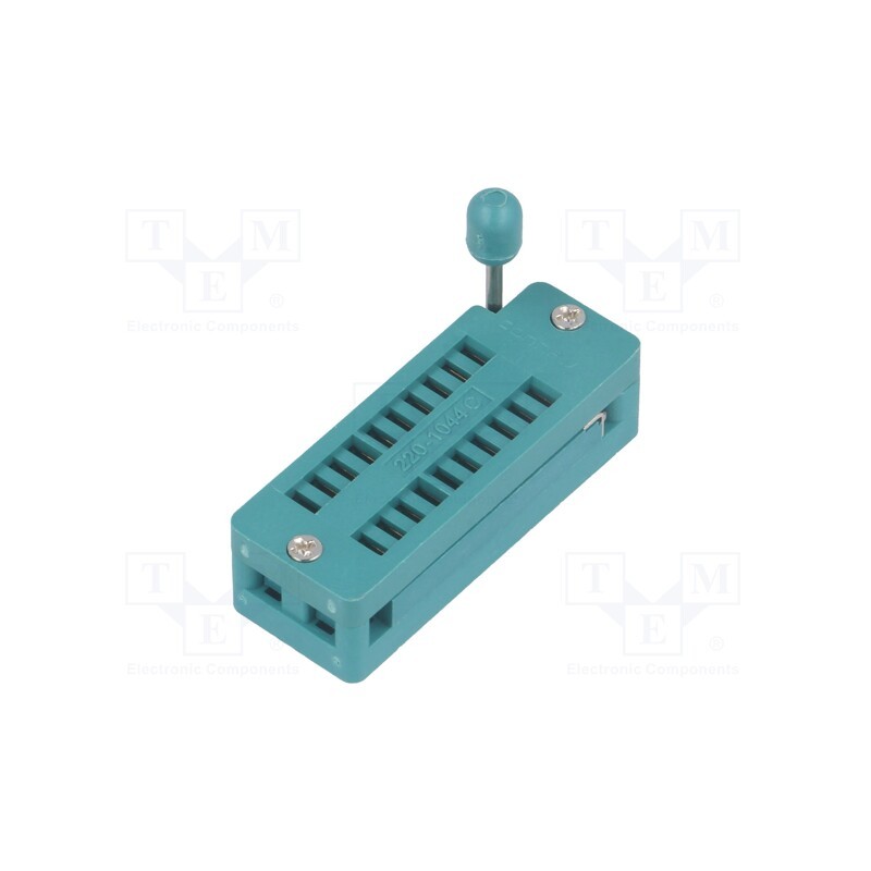 10 pcs : DS1044-200G - Socket: integrated circuits, ZIF, DIP20, 7.62mm, THT, demountable