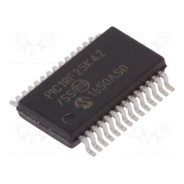 10 pcs : PIC18F25K42-I/SS - IC: PIC microcontroller, 32kB, 64MHz, 2.3÷5.5VDC, SMD, SSOP28,